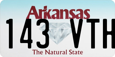 AR license plate 143VTH