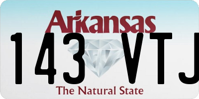 AR license plate 143VTJ