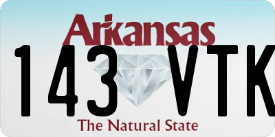 AR license plate 143VTK