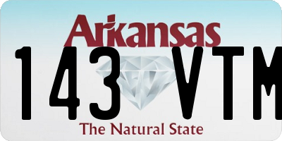 AR license plate 143VTM