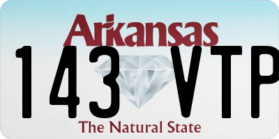 AR license plate 143VTP