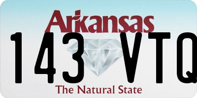 AR license plate 143VTQ