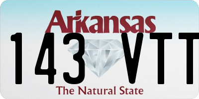 AR license plate 143VTT