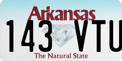 AR license plate 143VTU