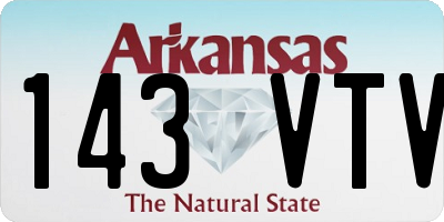 AR license plate 143VTV