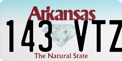 AR license plate 143VTZ