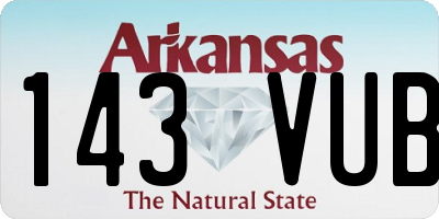 AR license plate 143VUB
