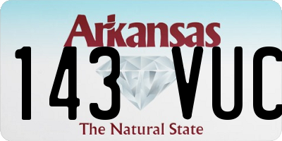 AR license plate 143VUC