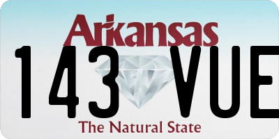 AR license plate 143VUE