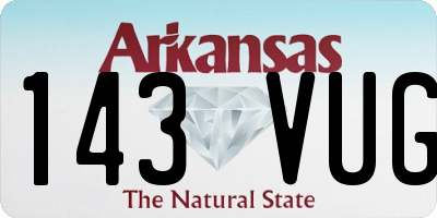 AR license plate 143VUG