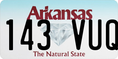 AR license plate 143VUQ