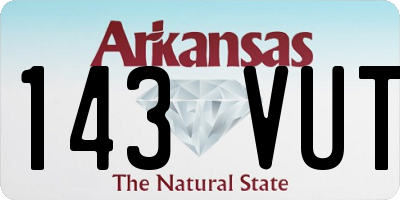 AR license plate 143VUT