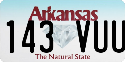 AR license plate 143VUU
