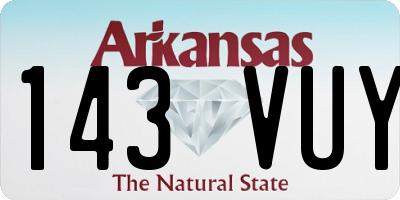 AR license plate 143VUY