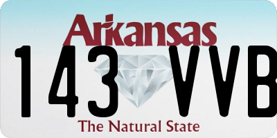 AR license plate 143VVB