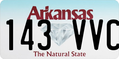 AR license plate 143VVC