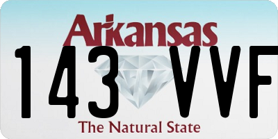 AR license plate 143VVF