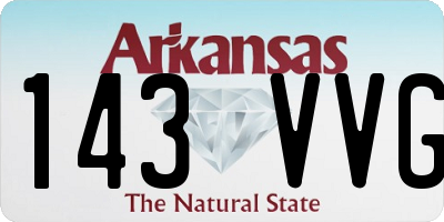 AR license plate 143VVG