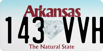AR license plate 143VVH