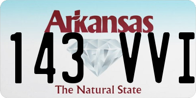 AR license plate 143VVI
