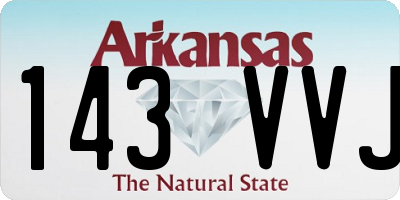 AR license plate 143VVJ