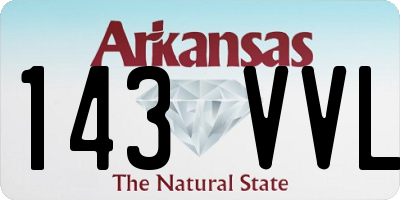 AR license plate 143VVL