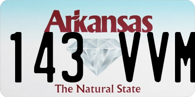 AR license plate 143VVM