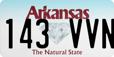 AR license plate 143VVN
