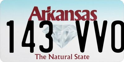 AR license plate 143VVO