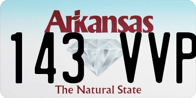 AR license plate 143VVP