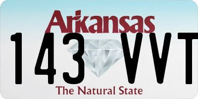 AR license plate 143VVT