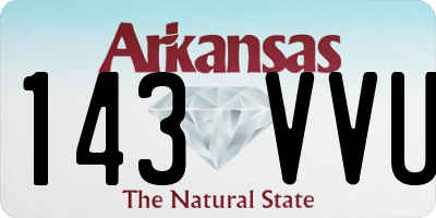 AR license plate 143VVU