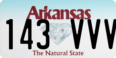 AR license plate 143VVV