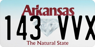 AR license plate 143VVX