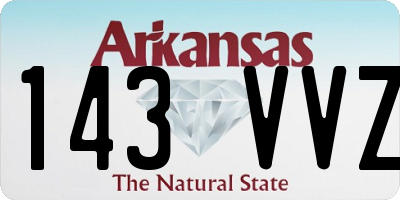 AR license plate 143VVZ