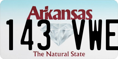 AR license plate 143VWE