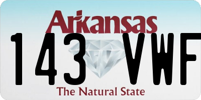 AR license plate 143VWF
