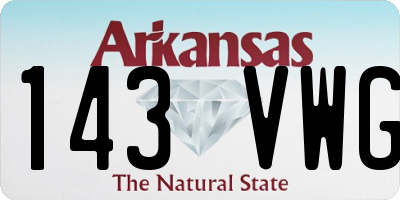AR license plate 143VWG