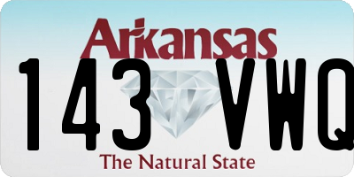 AR license plate 143VWQ