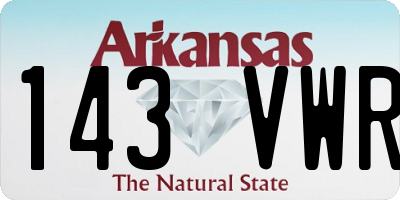 AR license plate 143VWR