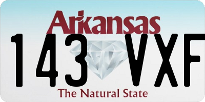 AR license plate 143VXF
