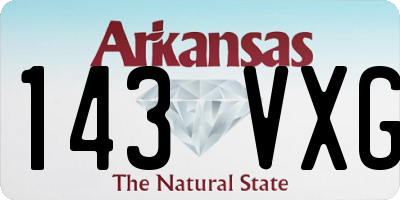 AR license plate 143VXG