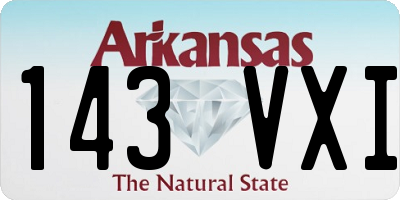 AR license plate 143VXI
