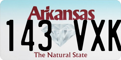 AR license plate 143VXK