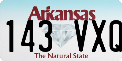 AR license plate 143VXQ