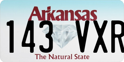AR license plate 143VXR