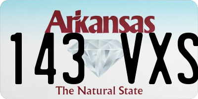 AR license plate 143VXS