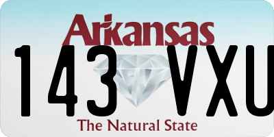 AR license plate 143VXU