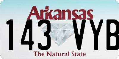 AR license plate 143VYB
