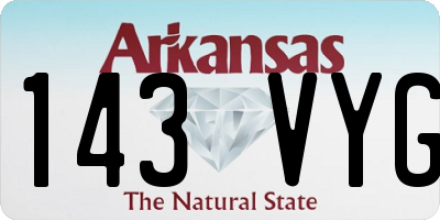 AR license plate 143VYG